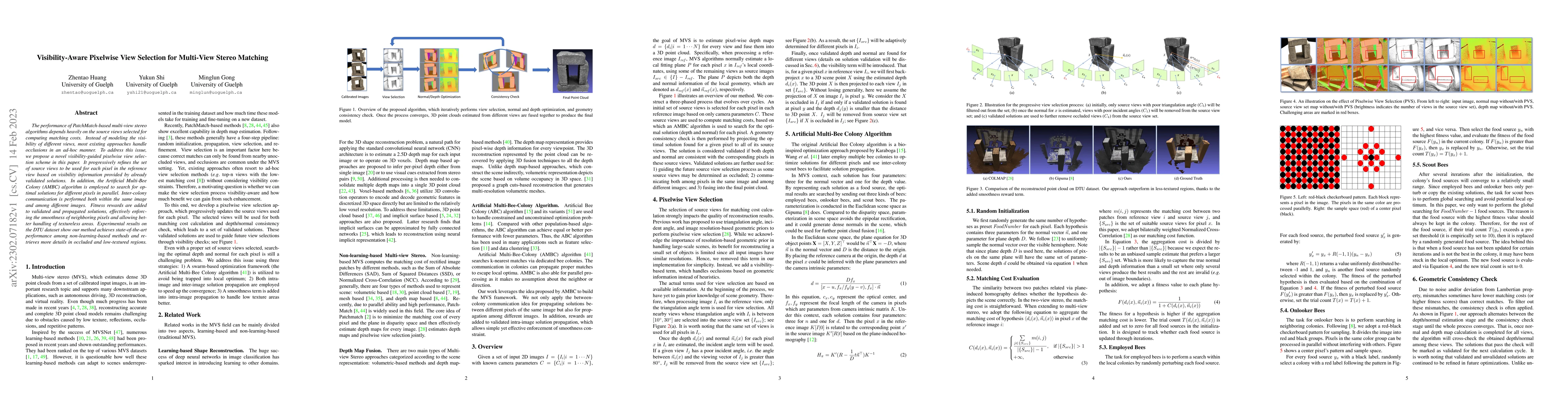 Thumbnail for Visibility-Aware Pixelwise View Selection for Multi-View Stereo Matching