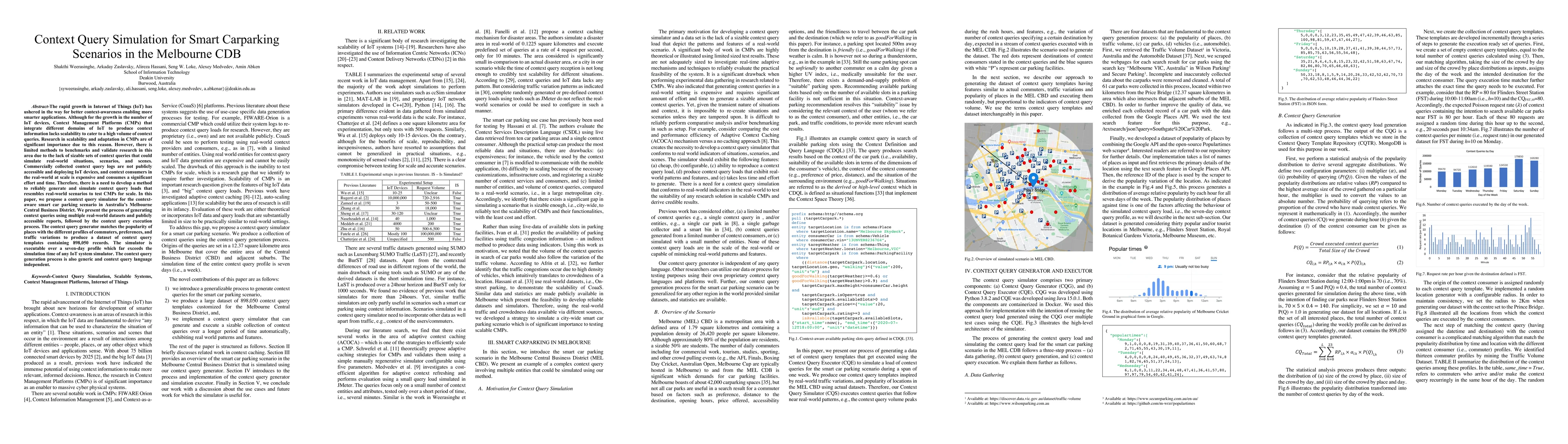 Thumbnail for Context Query Simulation for Smart Carparking Scenarios in the Melbourne
  CDB