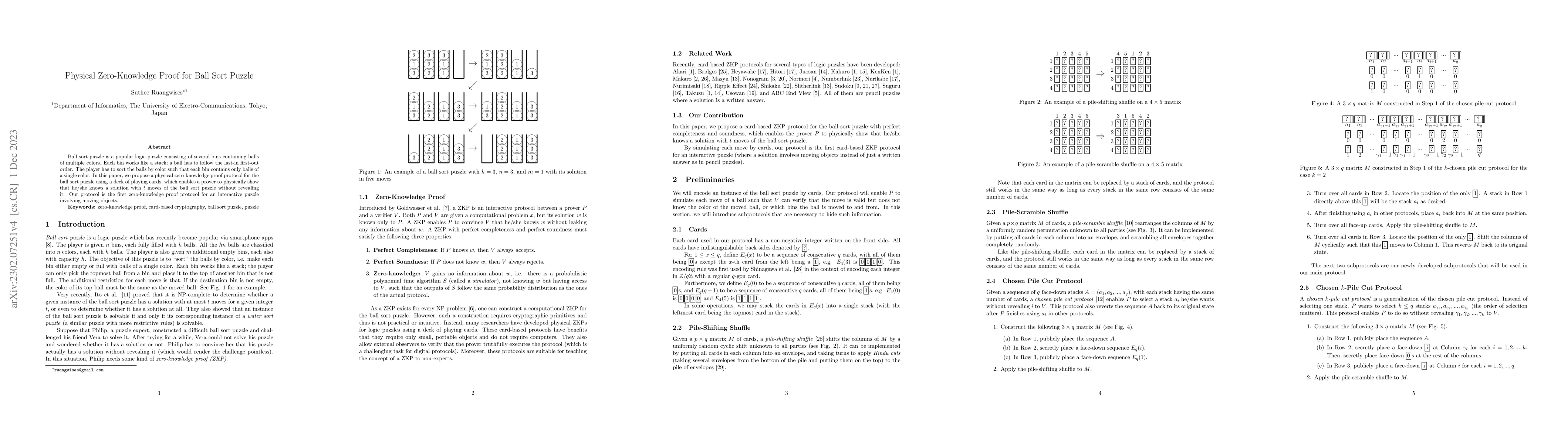 Thumbnail for Physical Zero-Knowledge Proof for Ball Sort Puzzle