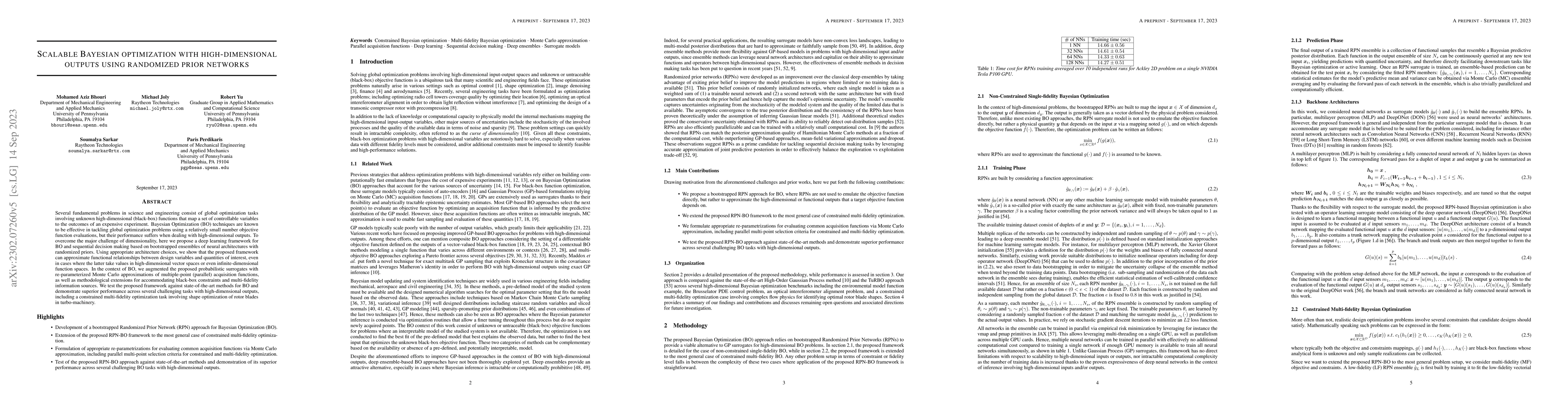 Thumbnail for Scalable Bayesian optimization with high-dimensional outputs using
  randomized prior networks