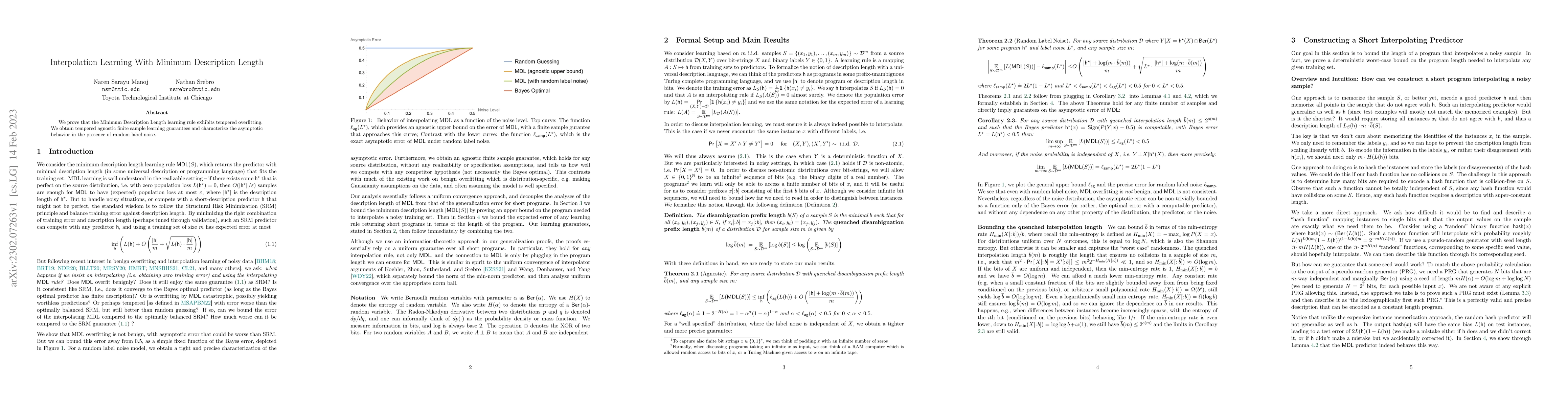 Thumbnail for Interpolation Learning With Minimum Description Length