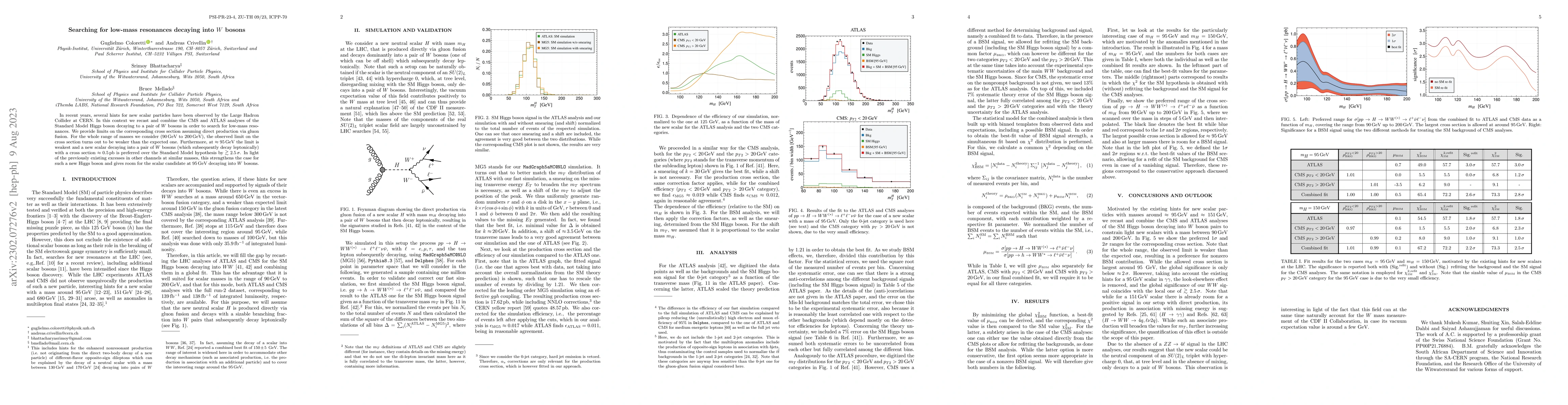 Thumbnail for Searching for Low-Mass Resonances Decaying into $W$ Bosons
