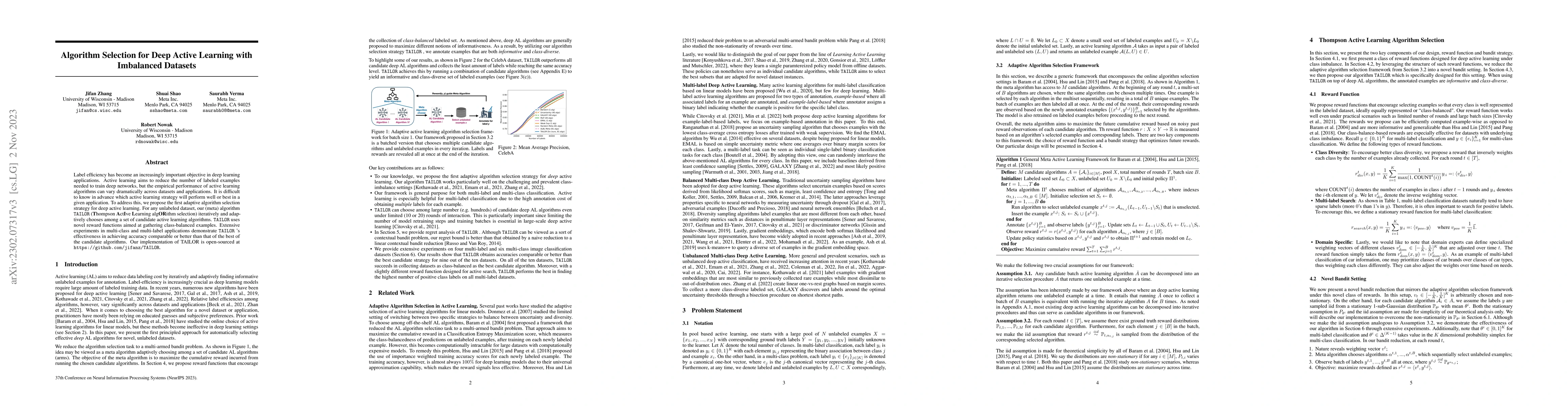 Thumbnail for Algorithm Selection for Deep Active Learning with Imbalanced Datasets