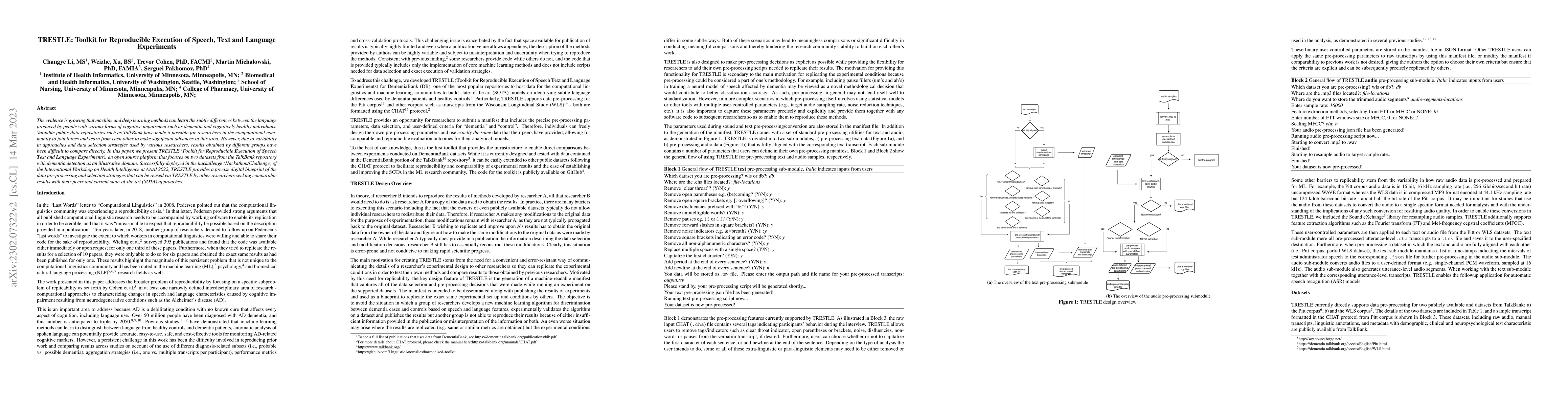 Thumbnail for TRESTLE: Toolkit for Reproducible Execution of Speech, Text and Language
  Experiments