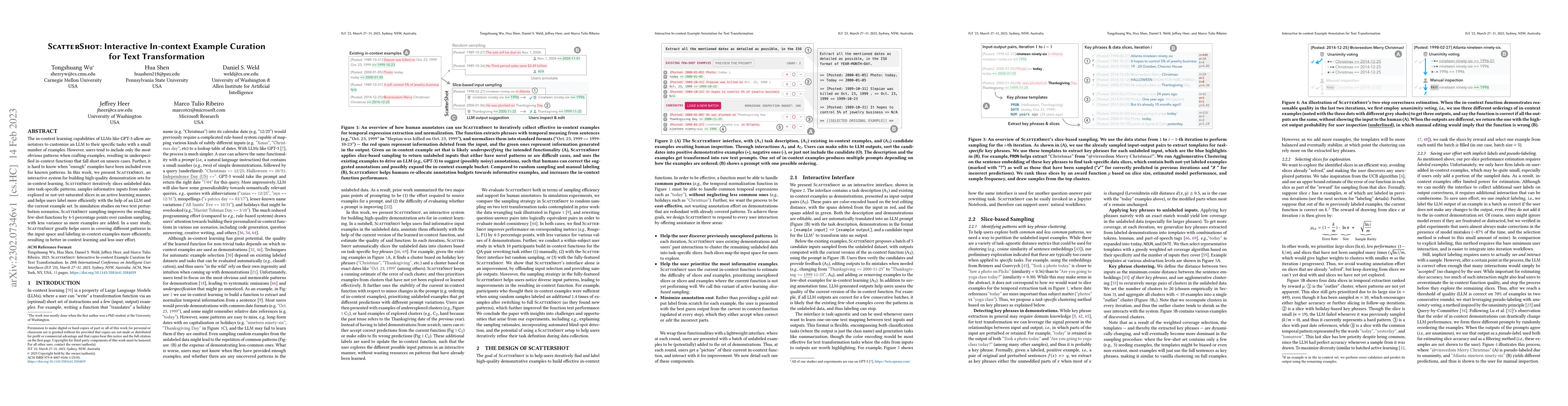 Thumbnail for ScatterShot: Interactive In-context Example Curation for Text
  Transformation