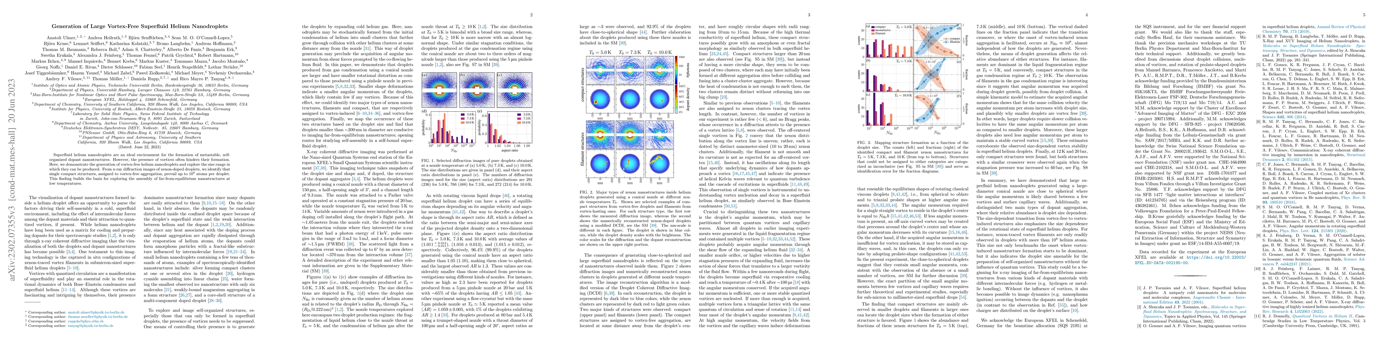 Thumbnail for Generation of Large Vortex-Free Superfluid Helium Nanodroplets