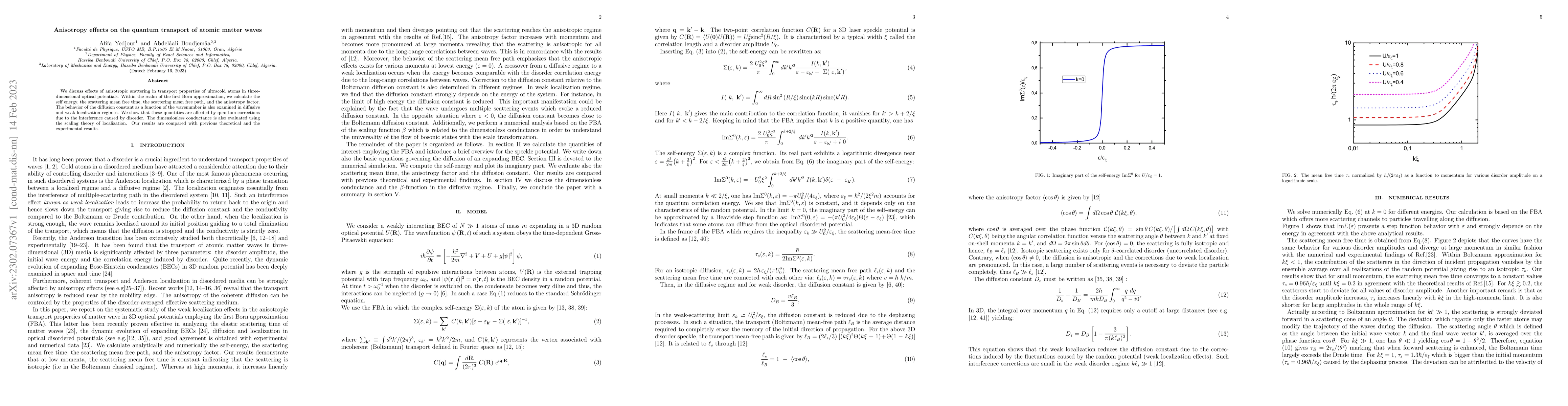 Thumbnail for Anisotropy effects on the quantum transport of atomic matter waves