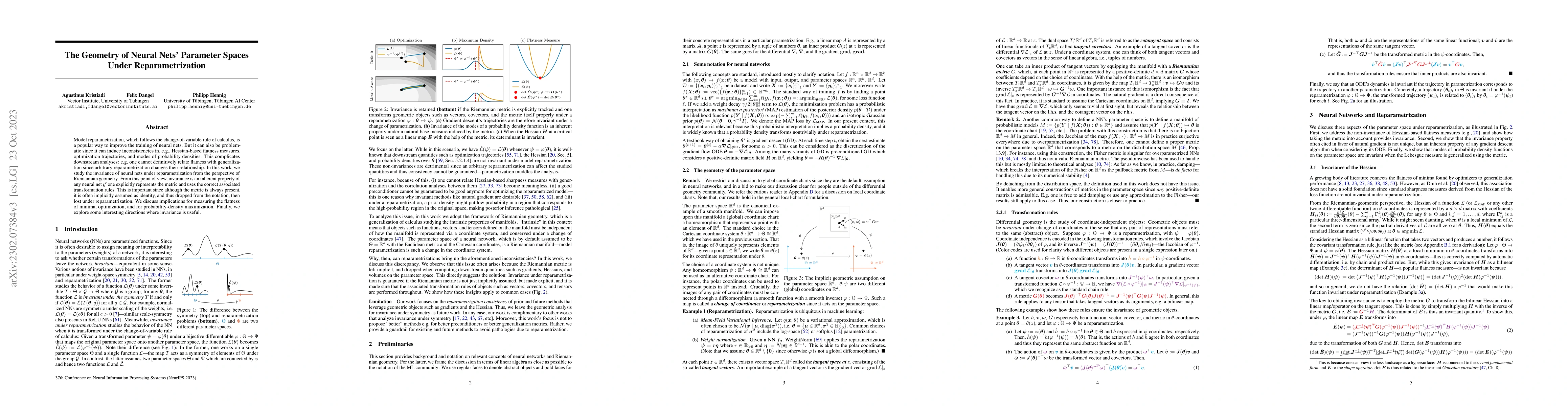 Thumbnail for The Geometry of Neural Nets' Parameter Spaces Under Reparametrization