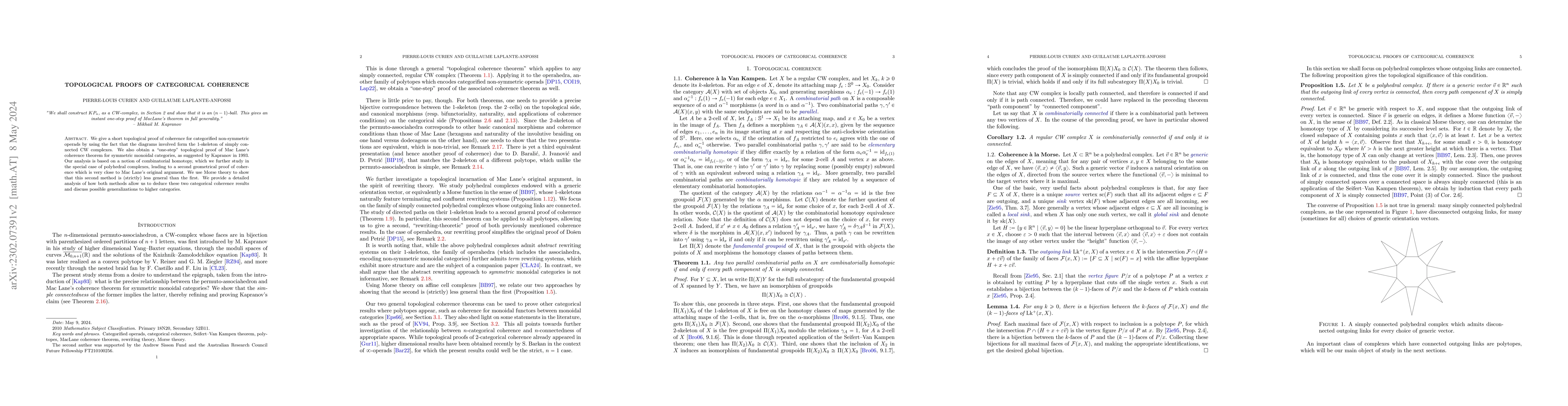 Thumbnail for Topological proofs of categorical coherence