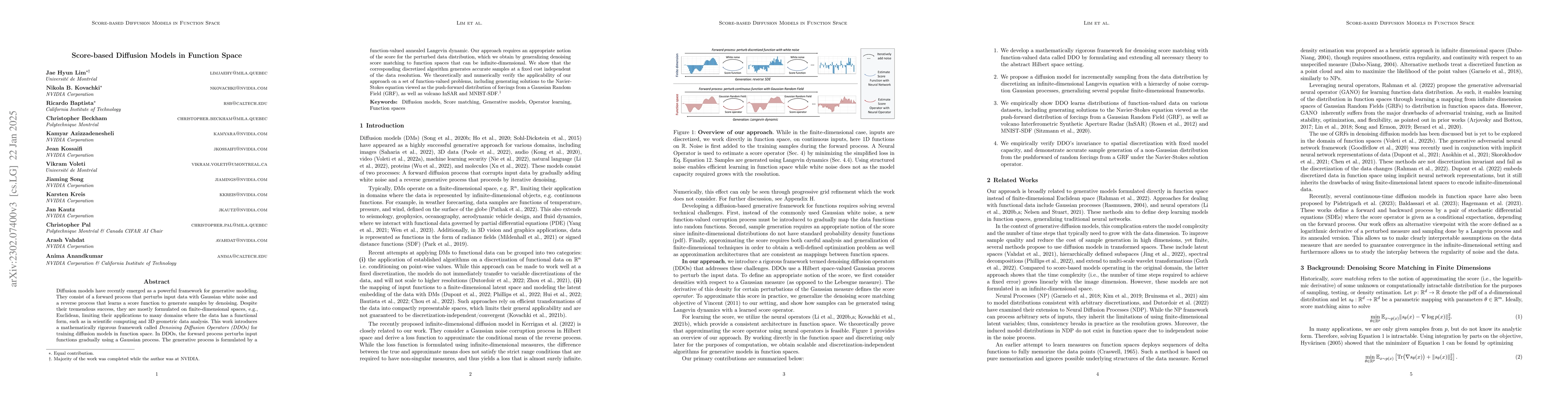 Thumbnail for Score-based Diffusion Models in Function Space