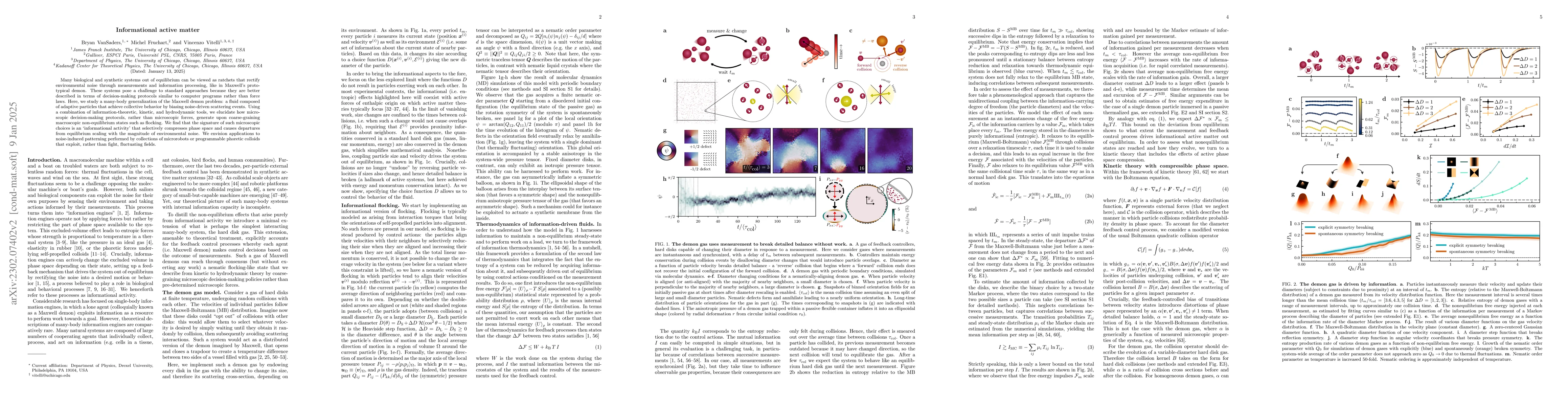 Thumbnail for Informational active matter