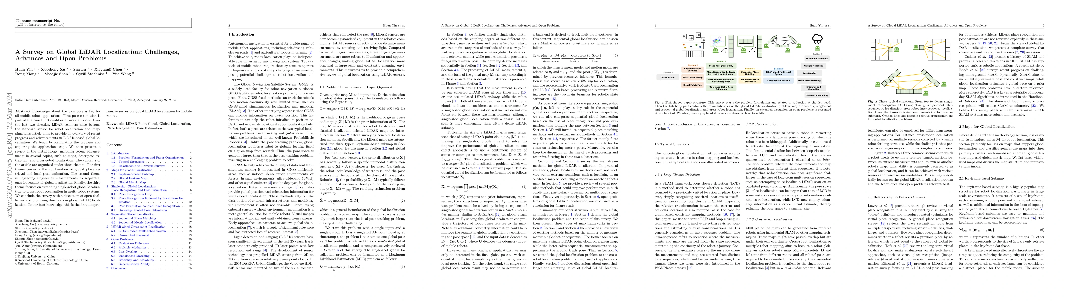 Thumbnail for A Survey on Global LiDAR Localization: Challenges, Advances and Open
  Problems