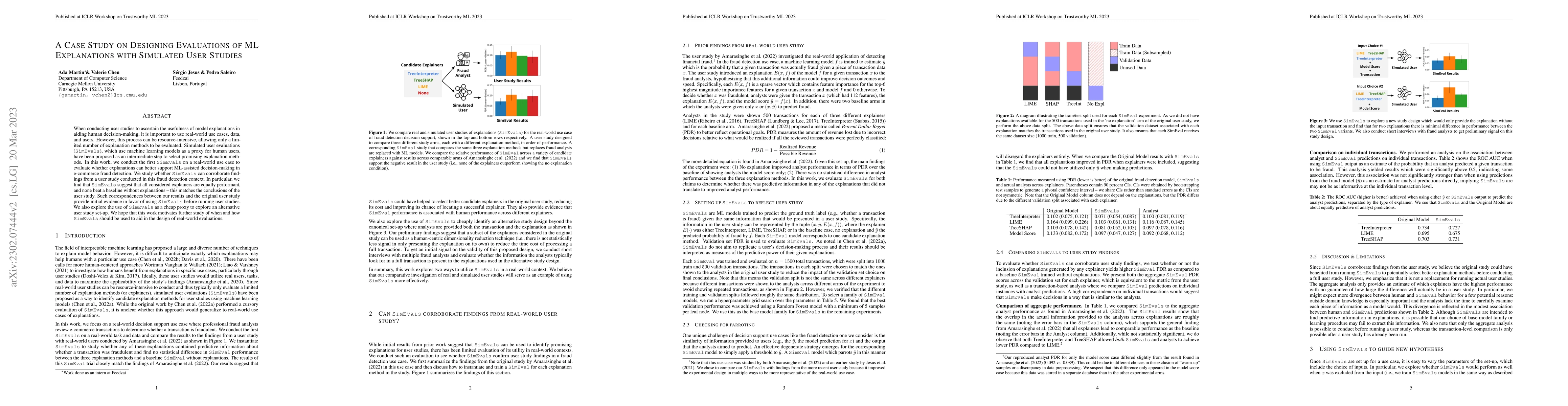 Thumbnail for A Case Study on Designing Evaluations of ML Explanations with Simulated
  User Studies