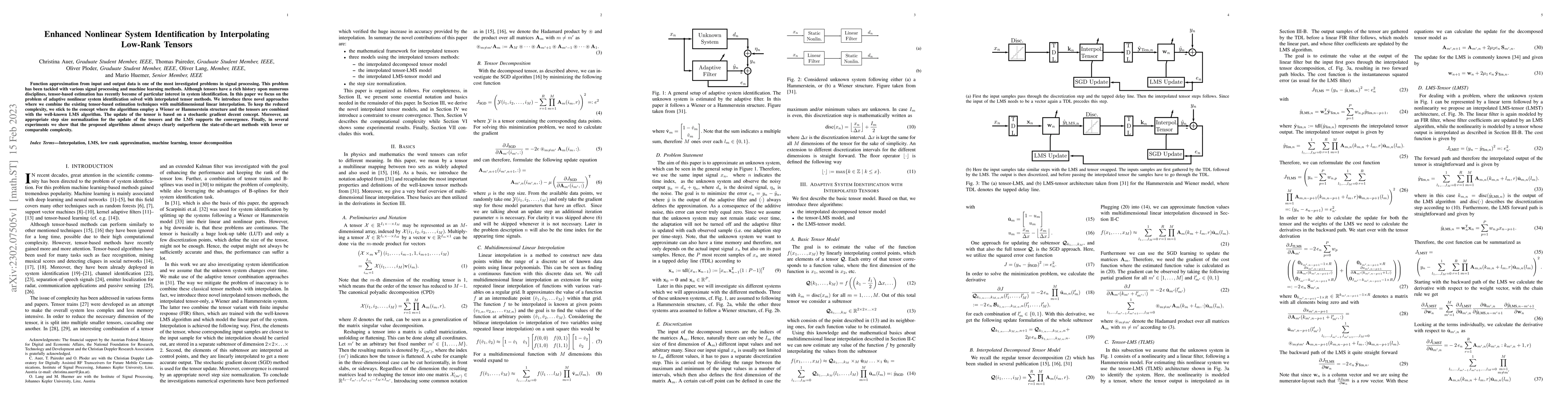 Thumbnail for Enhanced Nonlinear System Identification by Interpolating Low-Rank
  Tensors