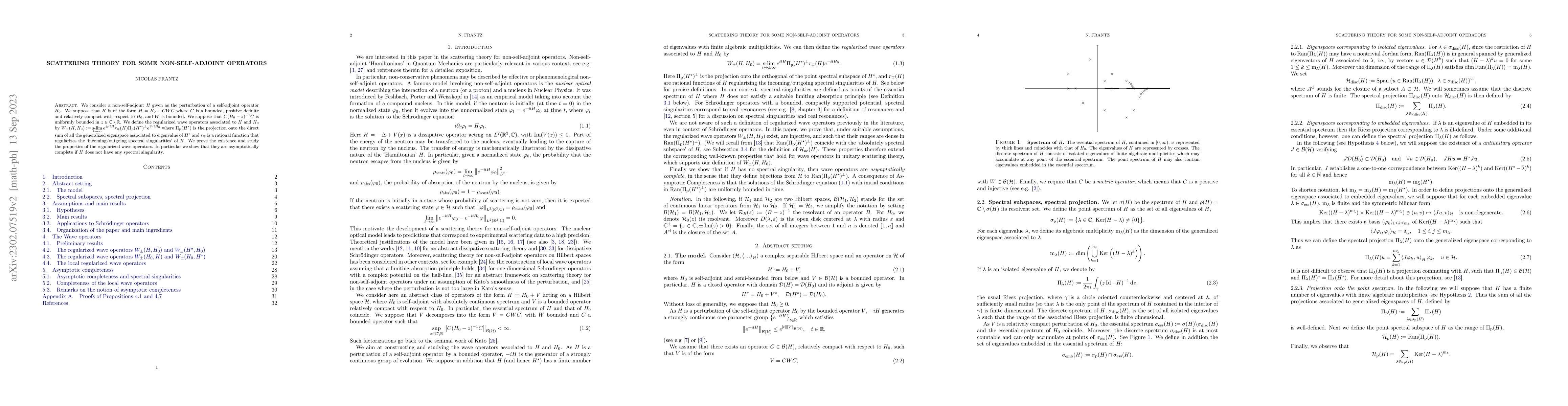 Thumbnail for Scattering theory for some non-self-adjoint operators