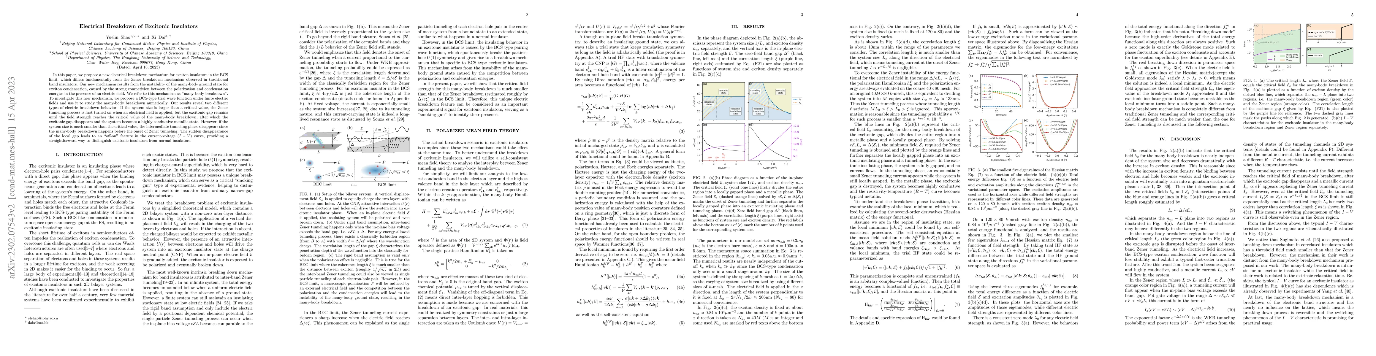 Thumbnail for Electrical Breakdown of Excitonic Insulator