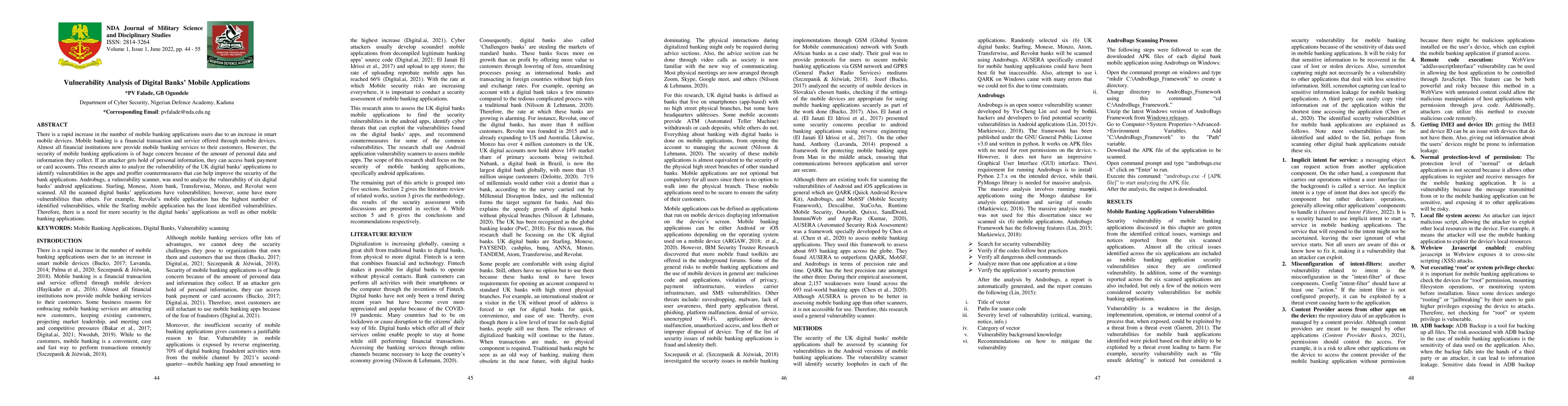 Thumbnail for Vulnerability Analysis of Digital Banks' Mobile Applications