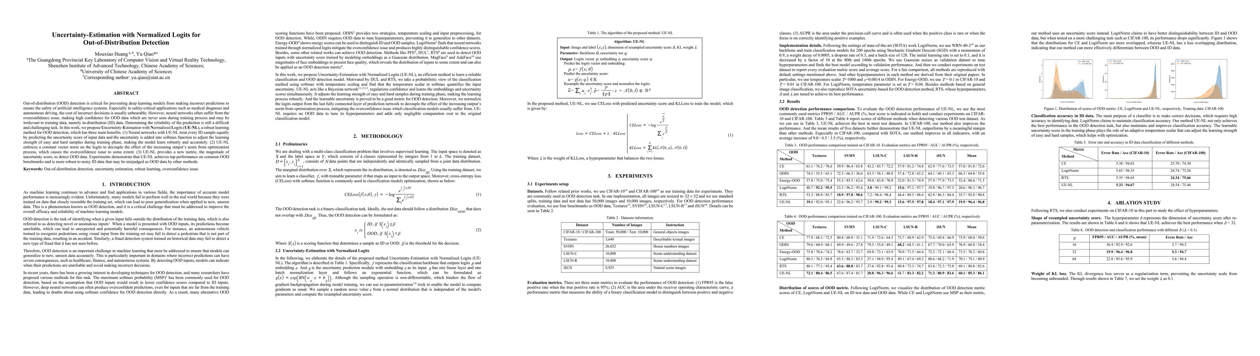 Thumbnail for Uncertainty-Estimation with Normalized Logits for Out-of-Distribution
  Detection