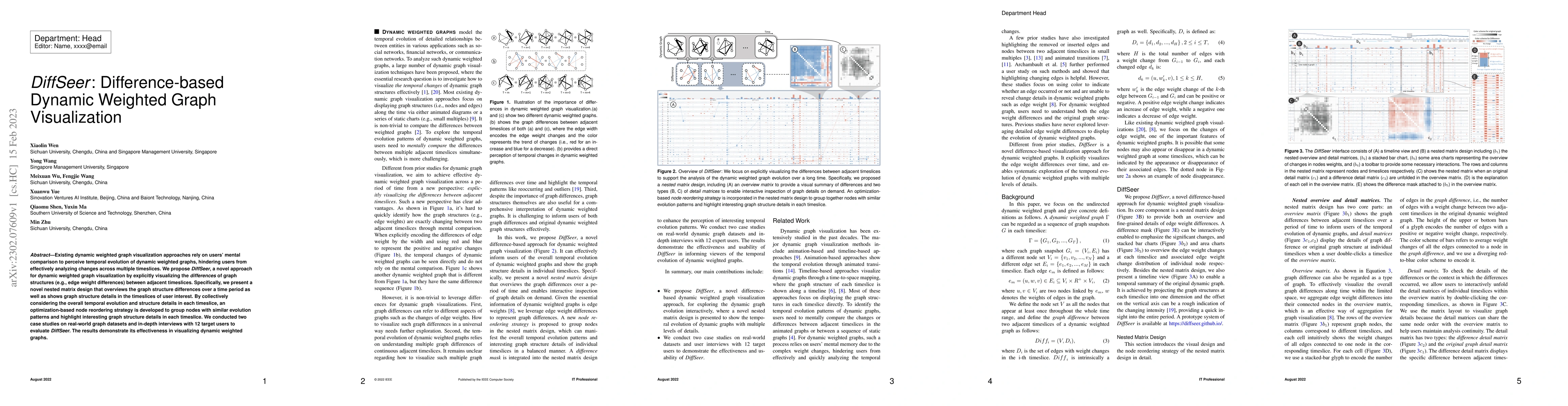 Thumbnail for DiffSeer: Difference-based Dynamic Weighted Graph Visualization