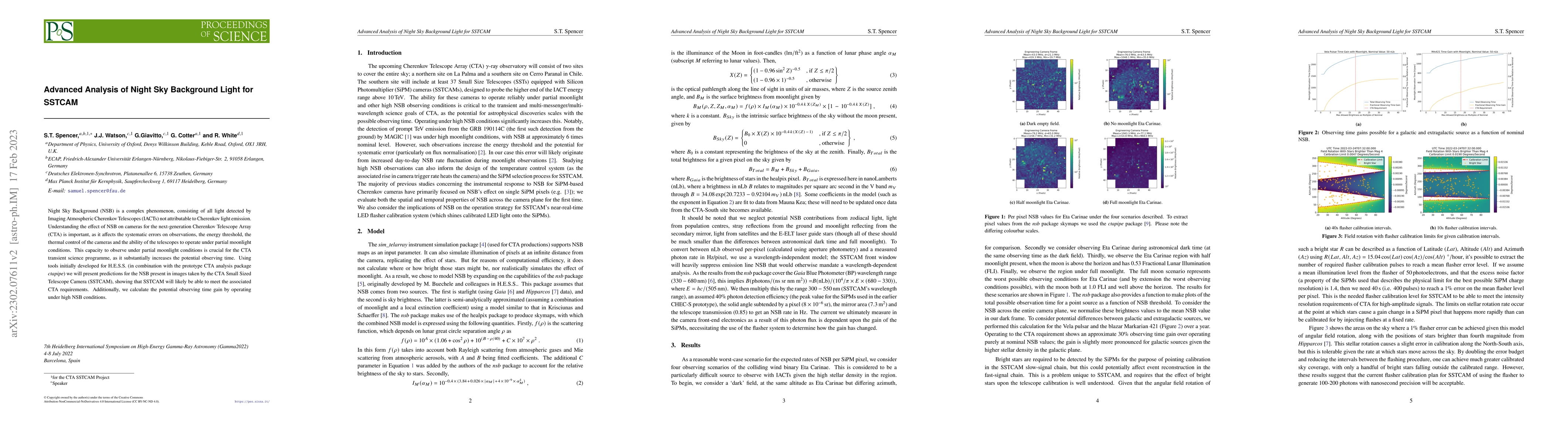 Thumbnail for Advanced Analysis of Night Sky Background Light for SSTCAM