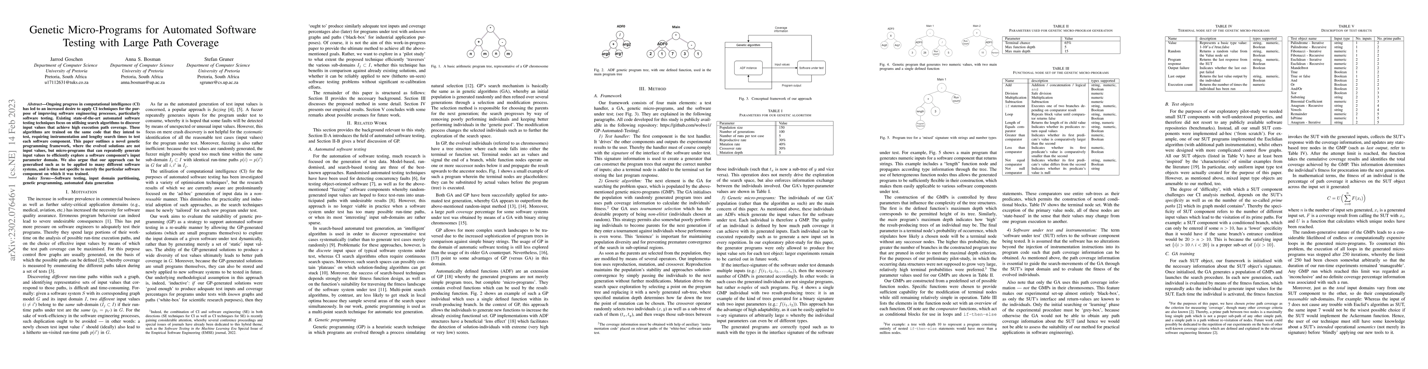 Thumbnail for Genetic Micro-Programs for Automated Software Testing with Large Path
  Coverage