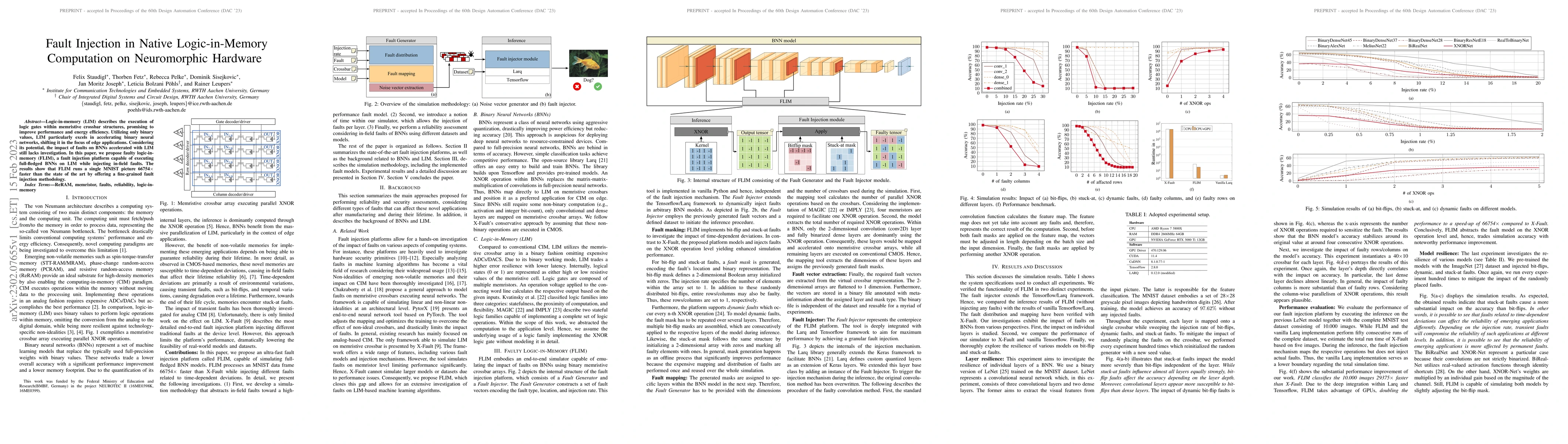 Thumbnail for Fault Injection in Native Logic-in-Memory Computation on Neuromorphic
  Hardware