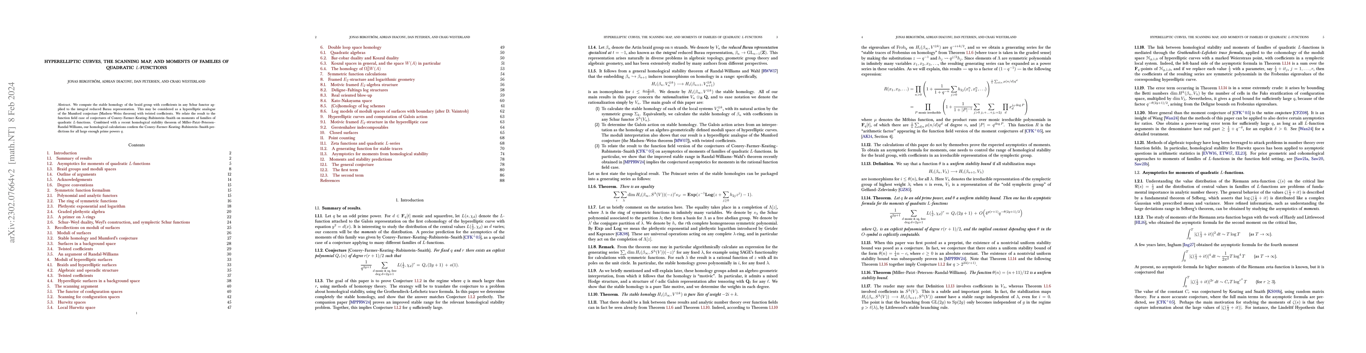 Thumbnail for Hyperelliptic curves, the scanning map, and moments of families of
  quadratic L-functions