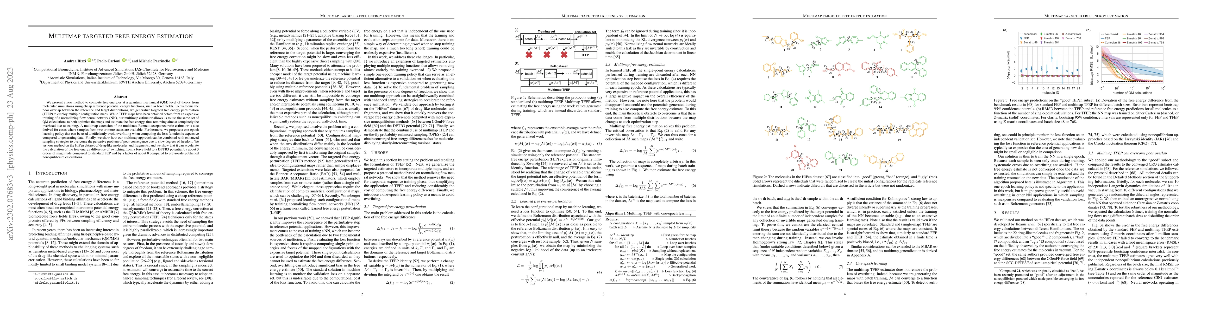 Thumbnail for Multimap targeted free energy estimation