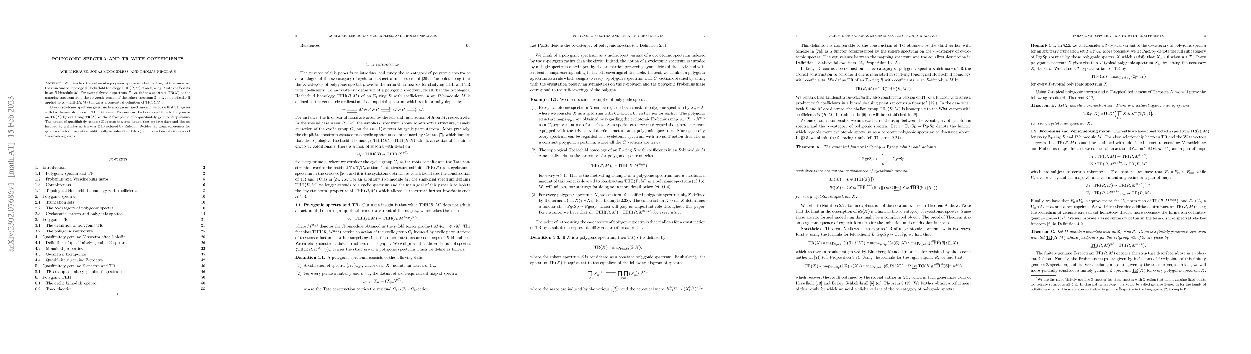 Thumbnail for Polygonic spectra and TR with coefficients