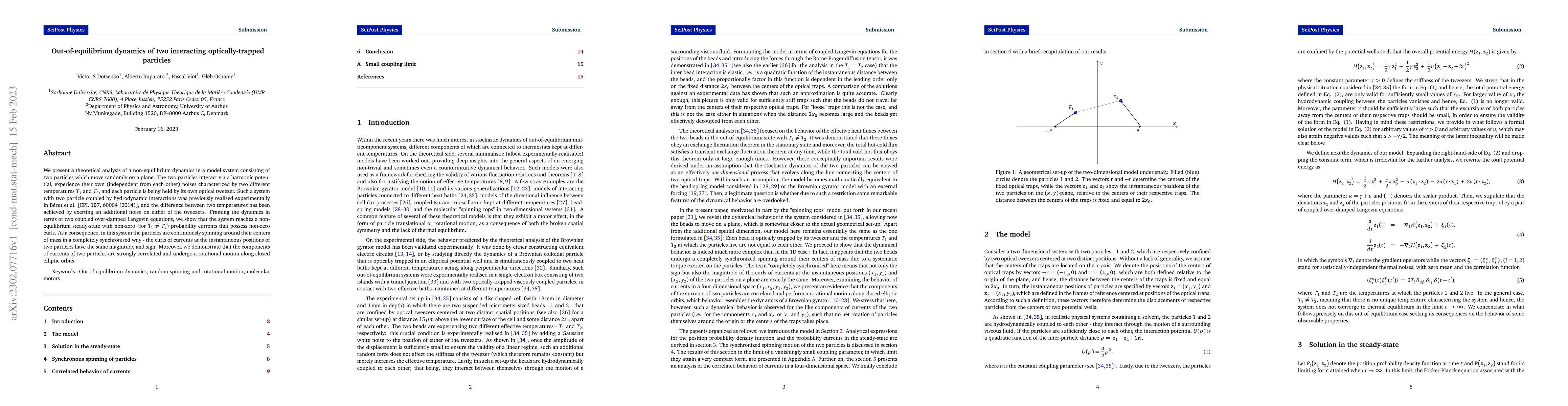 Thumbnail for Out-of-equilibrium dynamics of two interacting optically-trapped
  particles