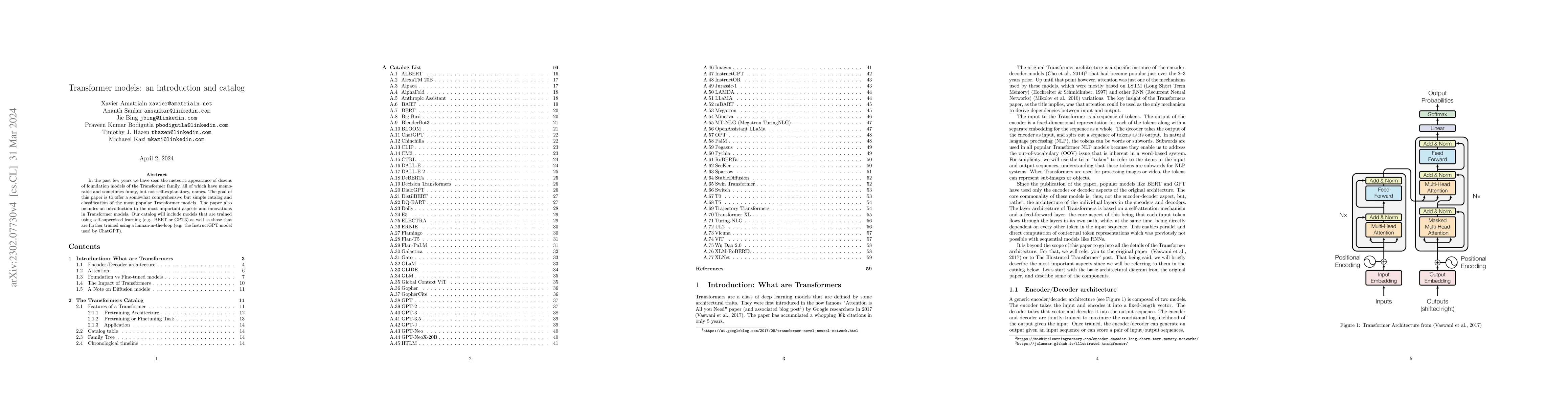 Thumbnail for Transformer models: an introduction and catalog