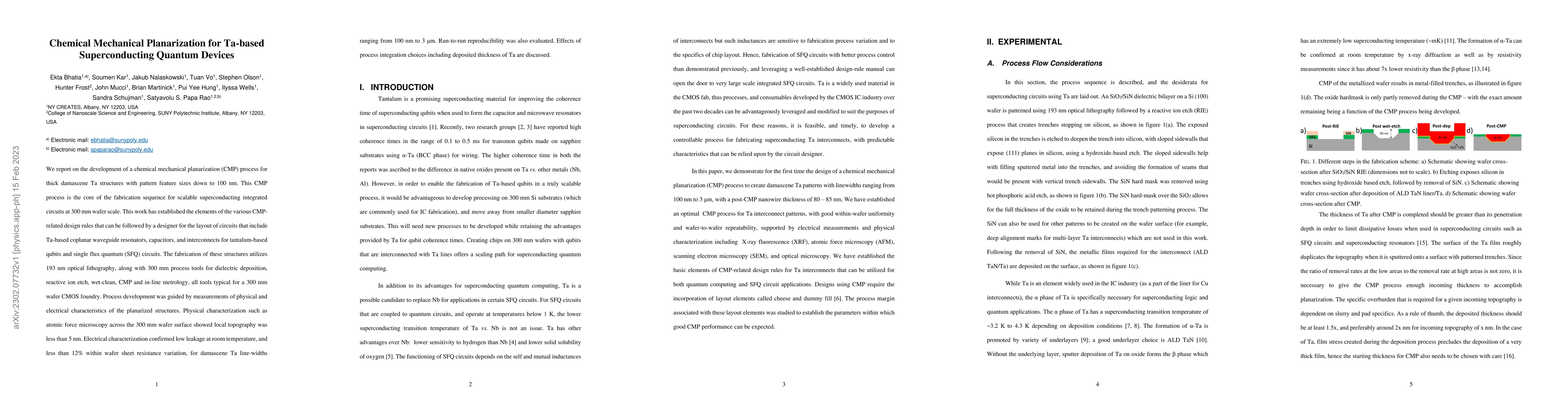 Thumbnail for Chemical Mechanical Planarization for Ta-based Superconducting Quantum
  Devices