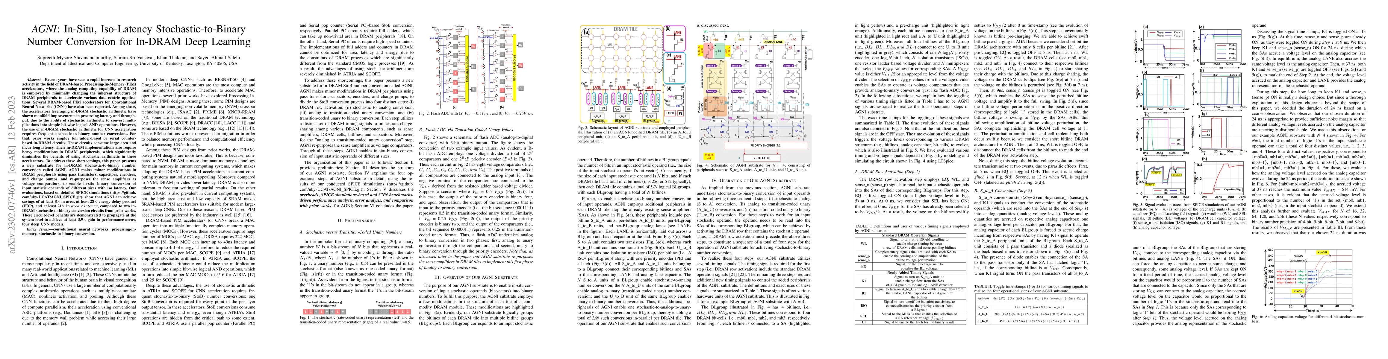 Thumbnail for AGNI: In-Situ, Iso-Latency Stochastic-to-Binary Number Conversion for
  In-DRAM Deep Learning