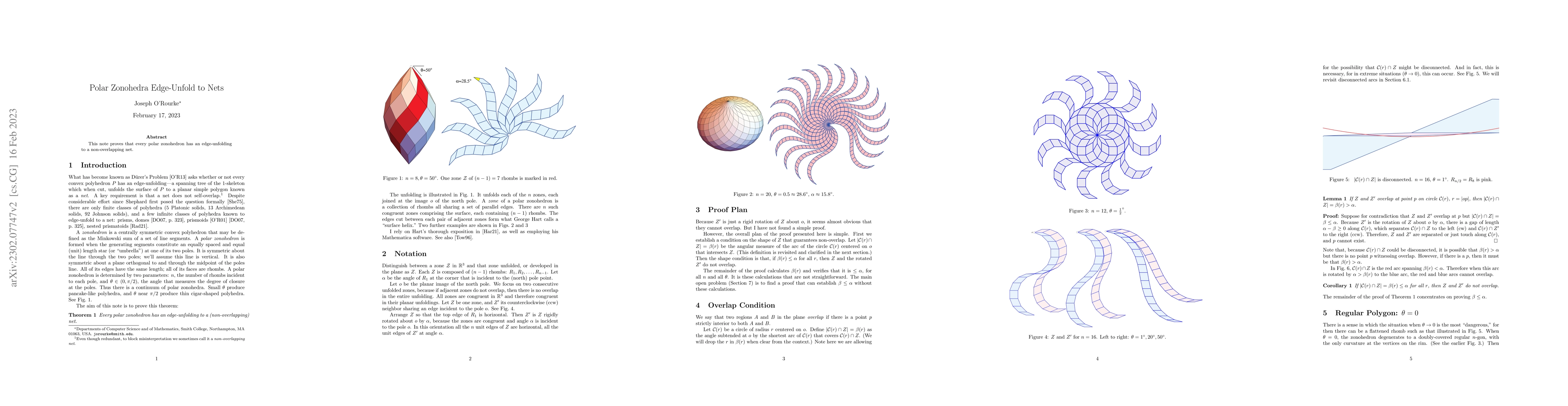 Thumbnail for Polar Zonohedra Edge-Unfold to Nets