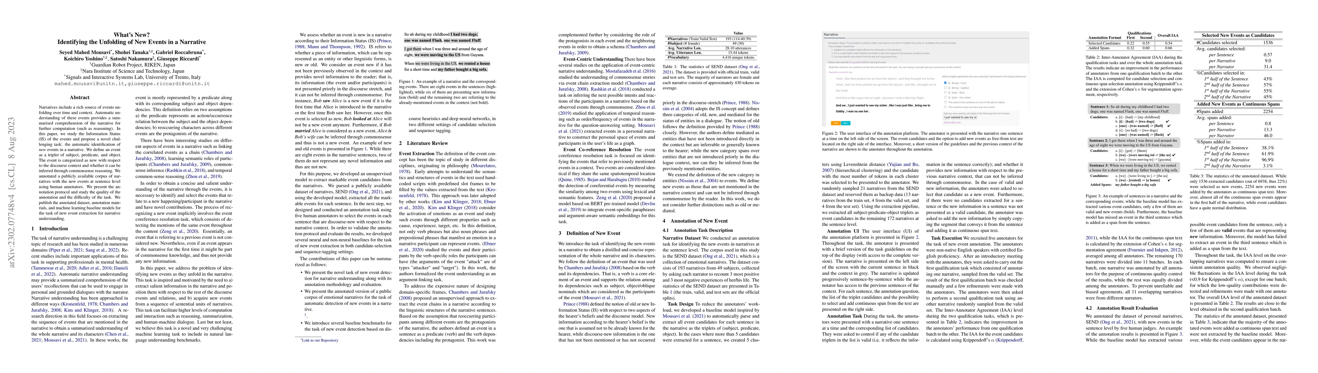 Thumbnail for Whats New? Identifying the Unfolding of New Events in Narratives