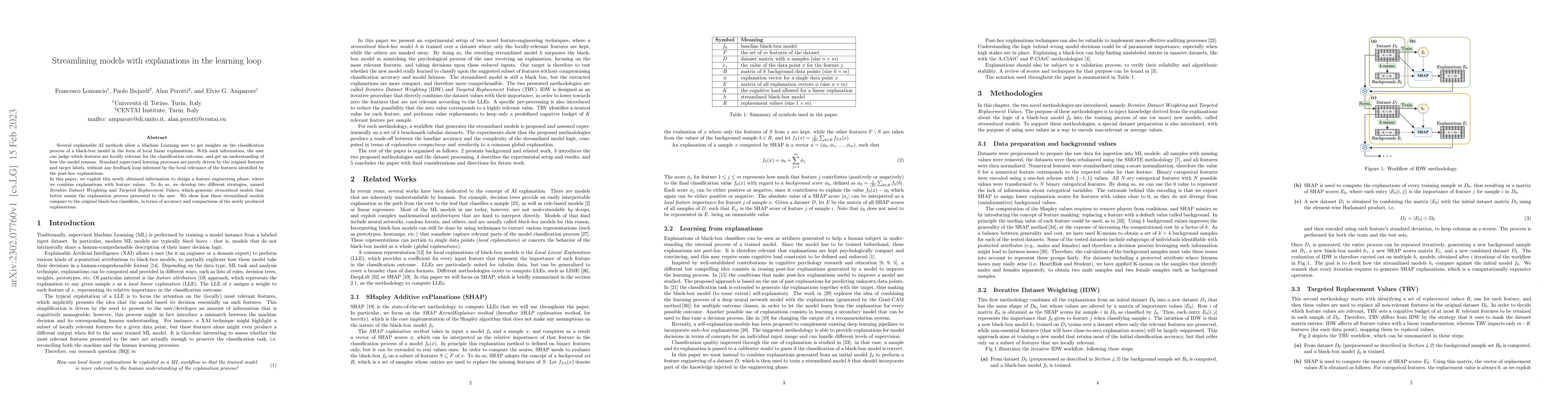 Thumbnail for Streamlining models with explanations in the learning loop