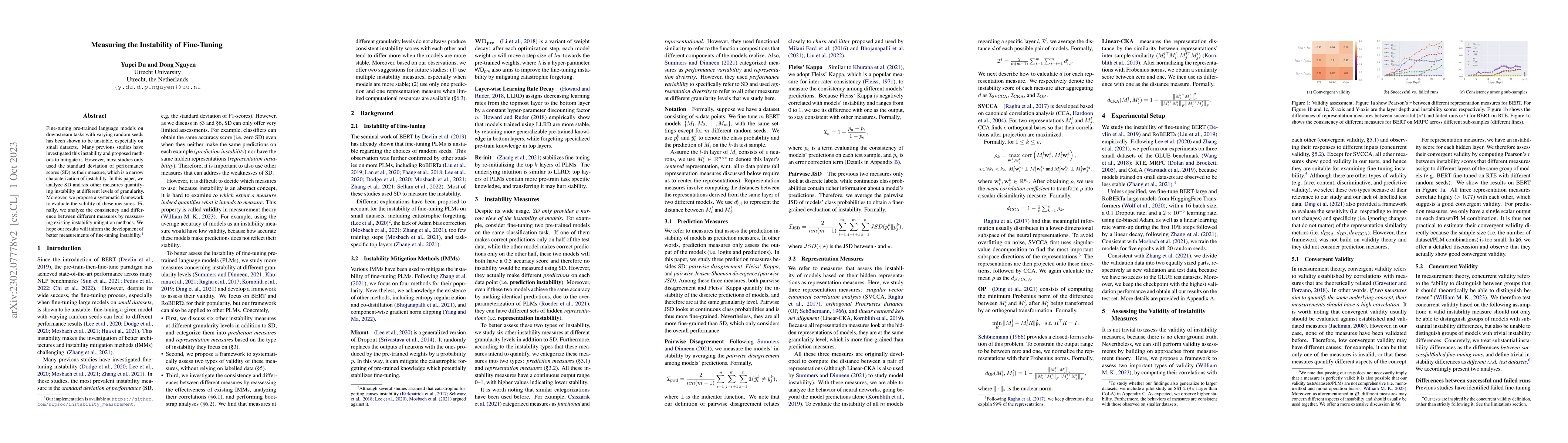 Thumbnail for Measuring the Instability of Fine-Tuning