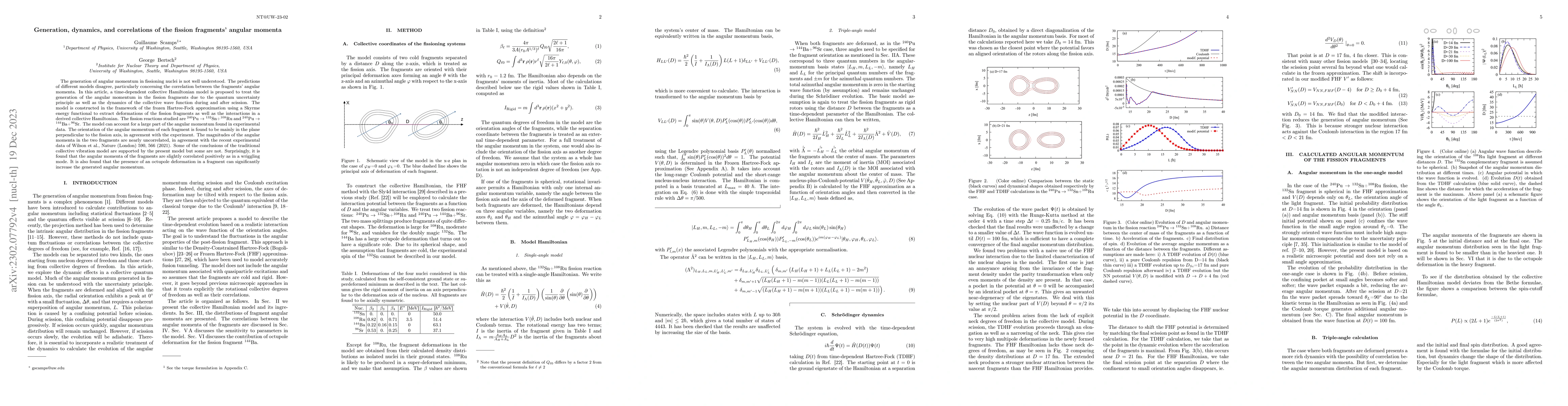 Thumbnail for Generation, dynamics, and correlations of the fission fragments' angular
  momenta