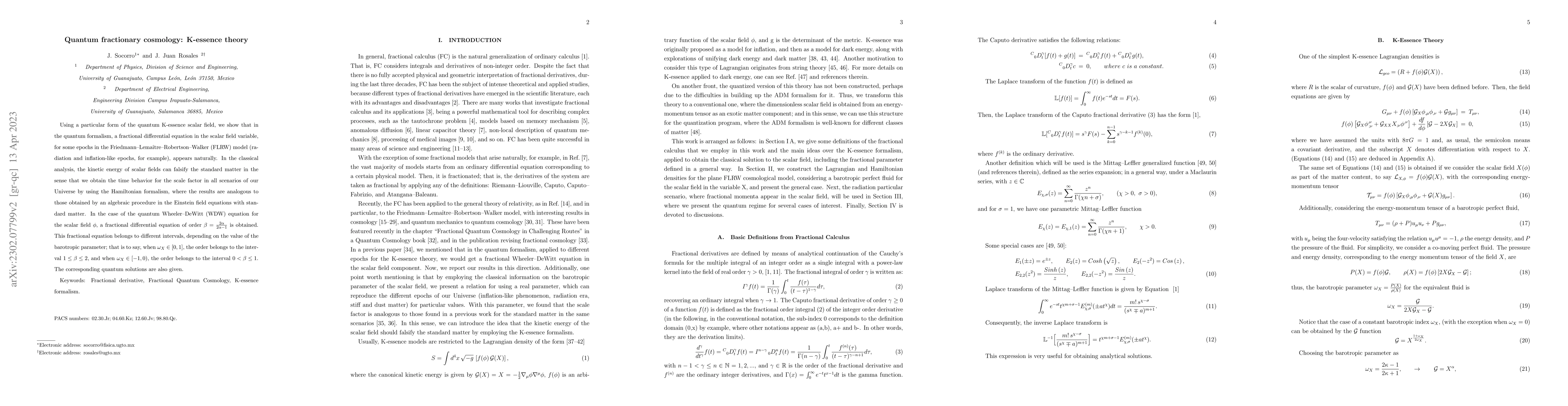Thumbnail for Quantum fractionary cosmology: K-essence theory