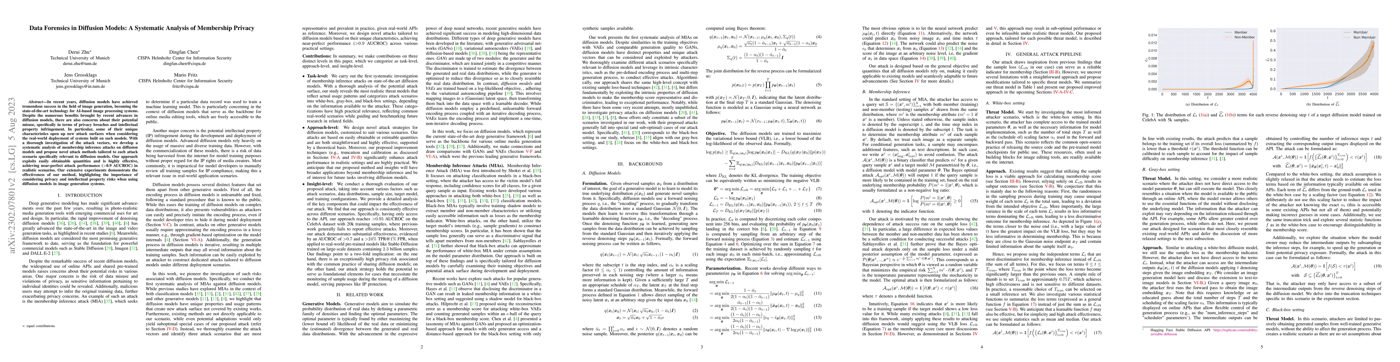 Thumbnail for Data Forensics in Diffusion Models: A Systematic Analysis of Membership
  Privacy