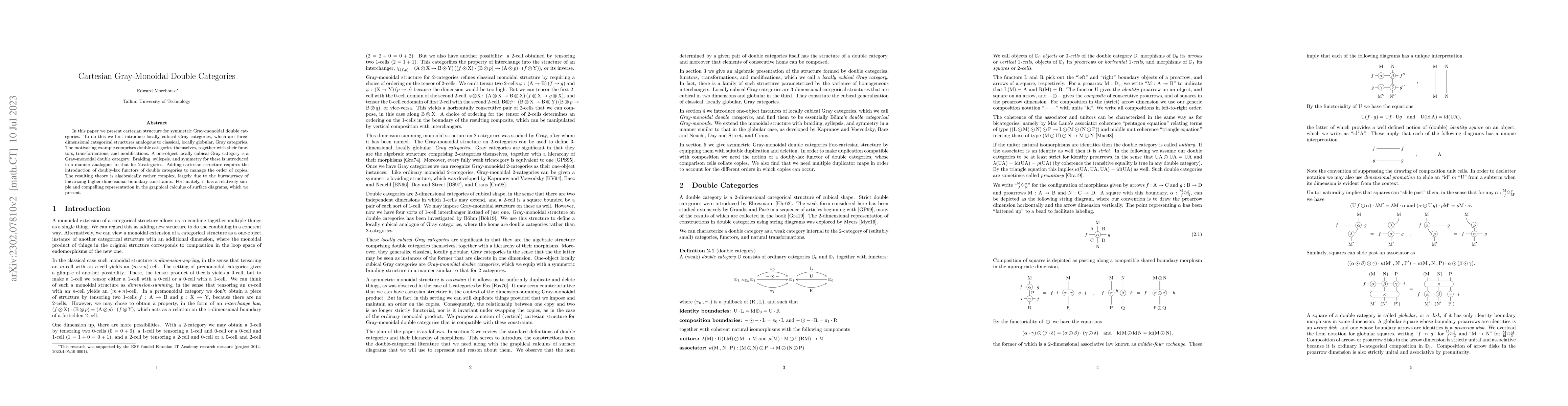 Thumbnail for Cartesian Gray-Monoidal Double Categories