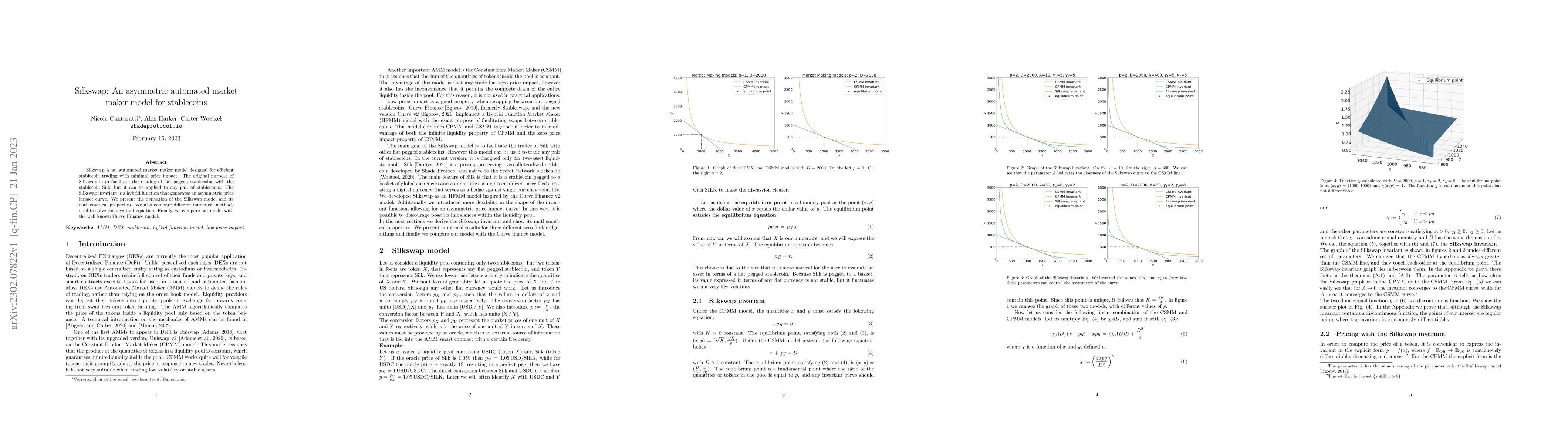 Thumbnail for Silkswap: An asymmetric automated market maker model for stablecoins