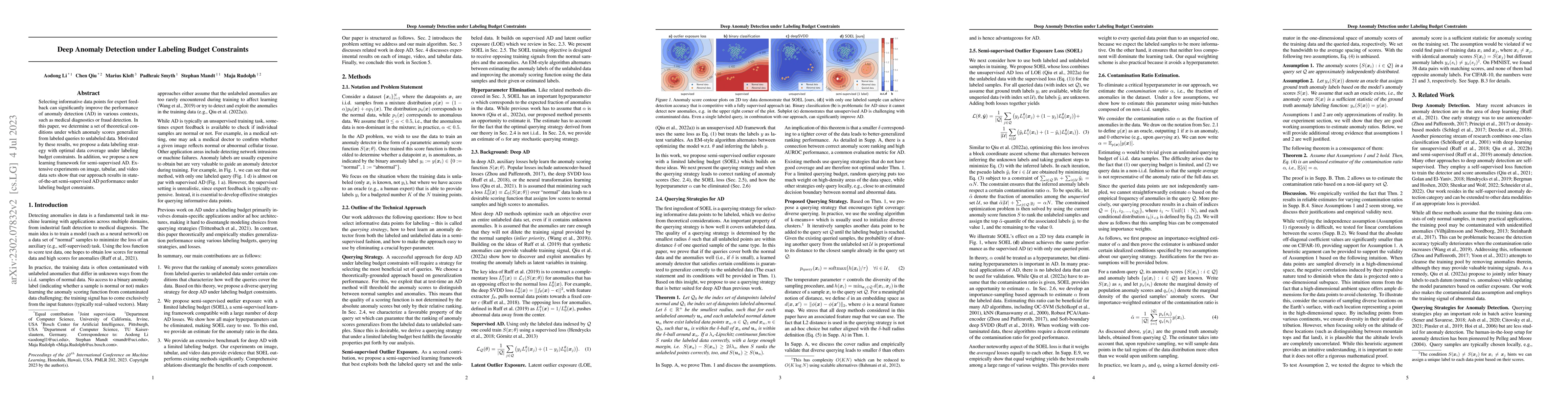 Thumbnail for Deep Anomaly Detection under Labeling Budget Constraints