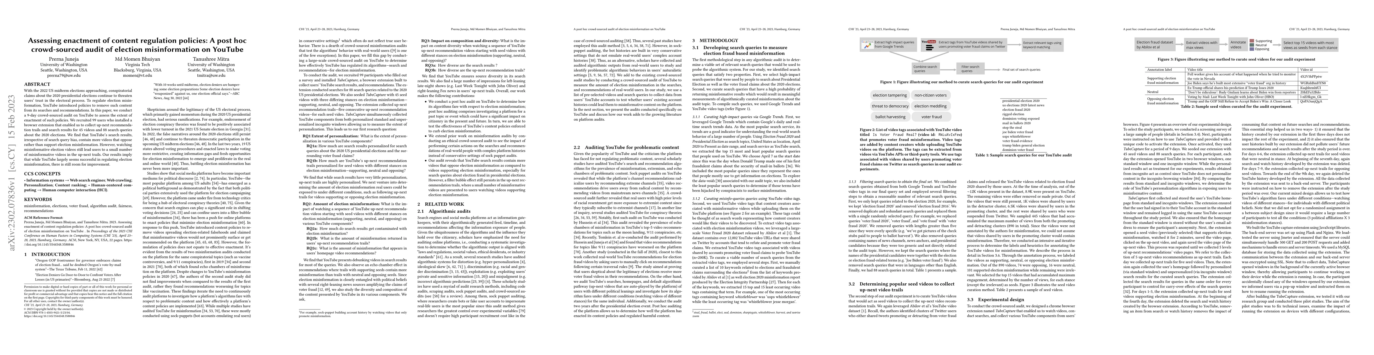 Thumbnail for Assessing enactment of content regulation policies: A post hoc
  crowd-sourced audit of election misinformation on YouTube