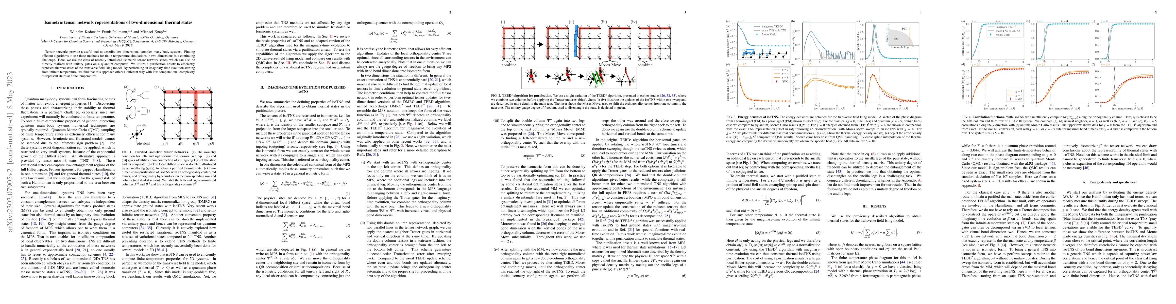 Thumbnail for Isometric tensor network representations of two-dimensional thermal
  states