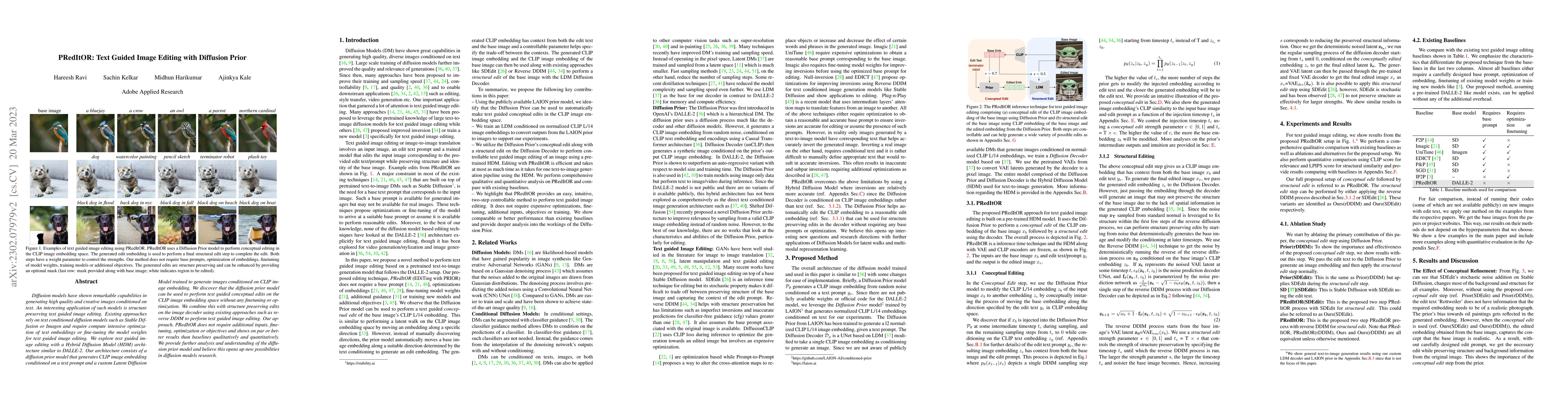 Thumbnail for PRedItOR: Text Guided Image Editing with Diffusion Prior