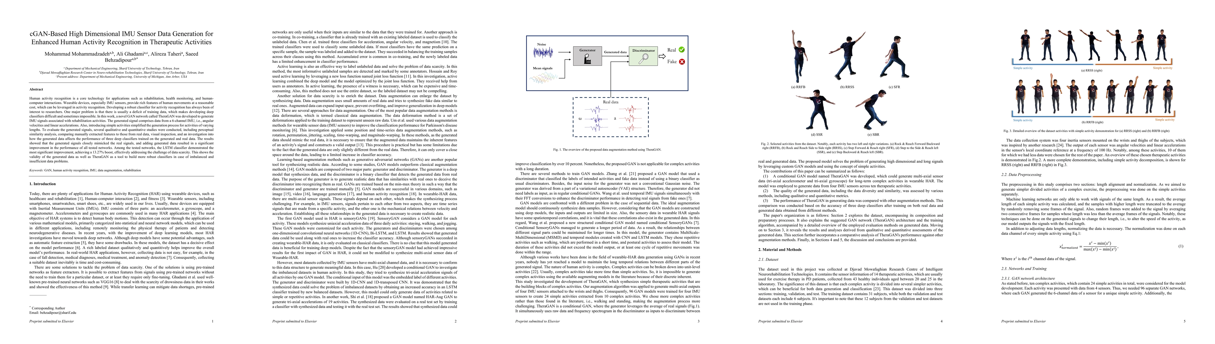 Thumbnail for cGAN-Based High Dimensional IMU Sensor Data Generation for Enhanced
  Human Activity Recognition in Therapeutic Activities