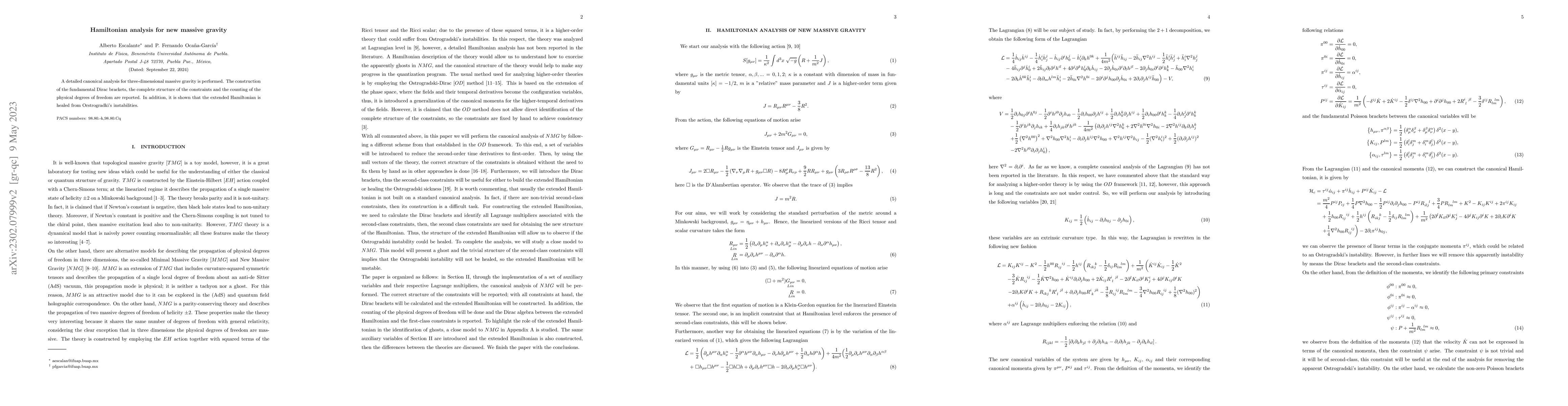 Thumbnail for Hamiltonian analysis for new massive gravity