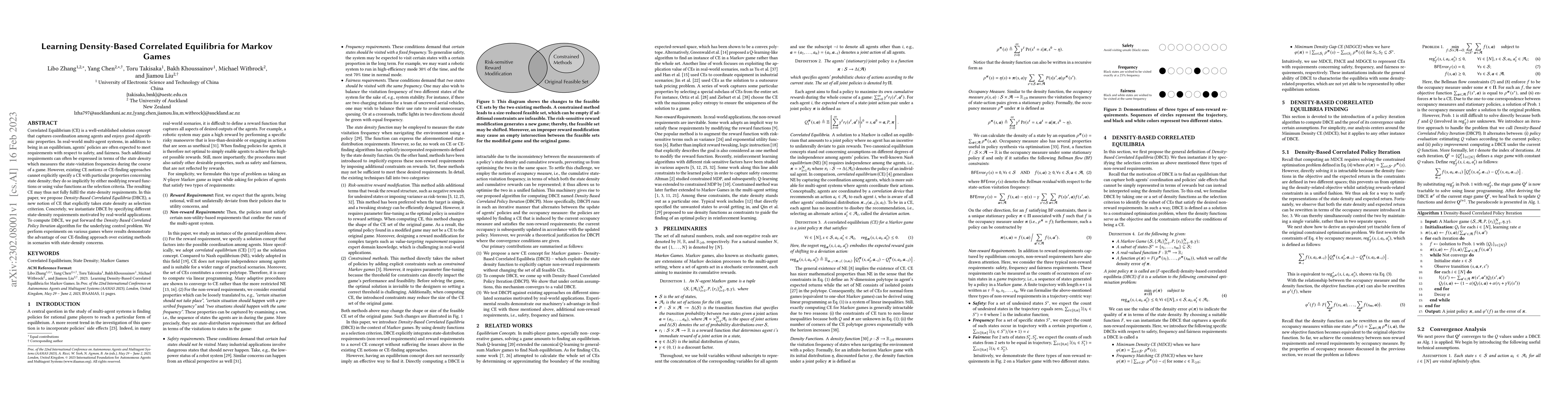 Thumbnail for Learning Density-Based Correlated Equilibria for Markov Games