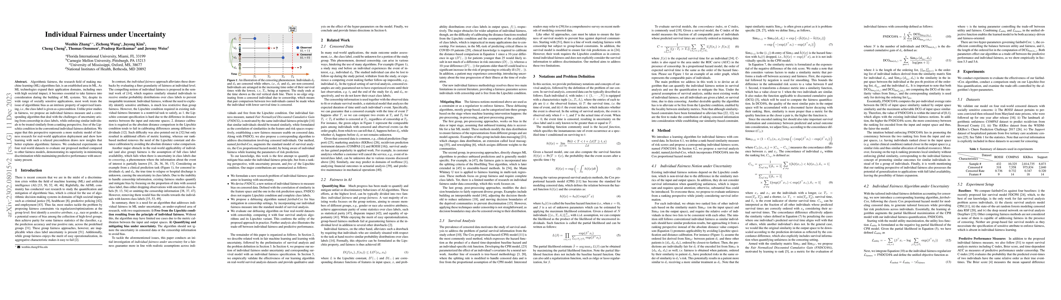 Thumbnail for Individual Fairness under Uncertainty